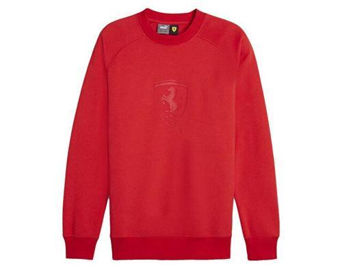 Ferrari Race Big Shield Crew Erkek Günlük Sweatshirt 62380202 Kırmızı