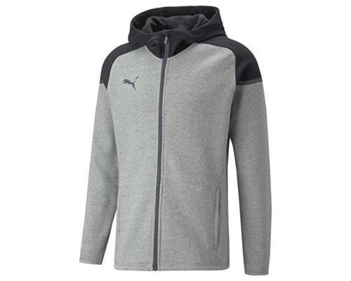 Teamcup Casuals Hooded Jkt Erkek Futbol Ceketi 65798713 Gri