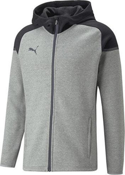 Teamcup Casuals Hooded Jkt Erkek Futbol Ceketi 65798713 Gri