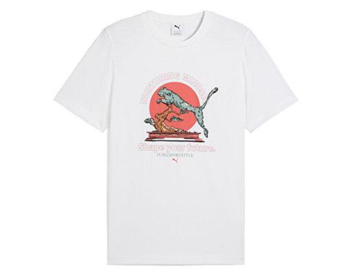 Graphics Puma Bonsai Tee Erkek Günlük Tişört 62963402 Beyaz