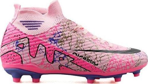 Erkek Çim Zemin Kramponu MKRP-PEMBE-MOR-DESENLI Pembe