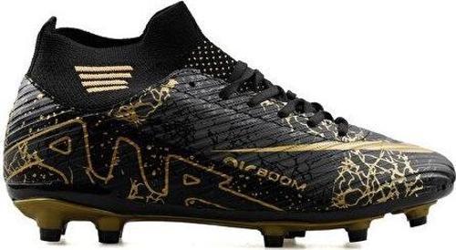 Çocuk Çim Zemin Kramponu FKRP-SIYAH-SIYAH-DESENLI Siyah