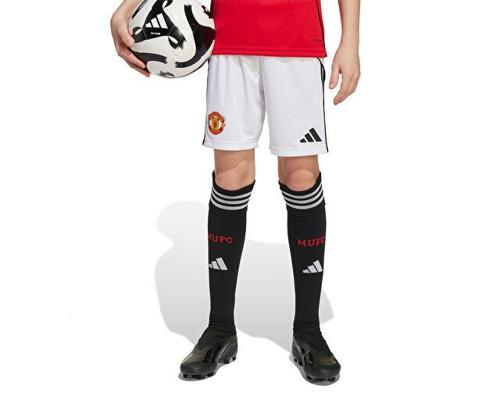 Çocuk Manchester United 25/26 İç Saha Şortu Çocuk Futbol Şortu JP3017 Beyaz