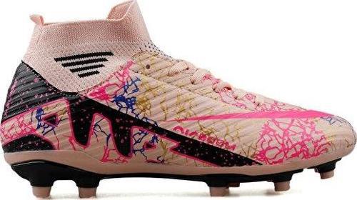 GKRP SOMON SIYAH DESENLI  Genç Çim Zemin Kramponu GKRP-SOMON-SIYAH-DESENLI Pembe