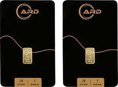 ARD 1 gr 24 Ayar Külçe Altın 2 Adet
