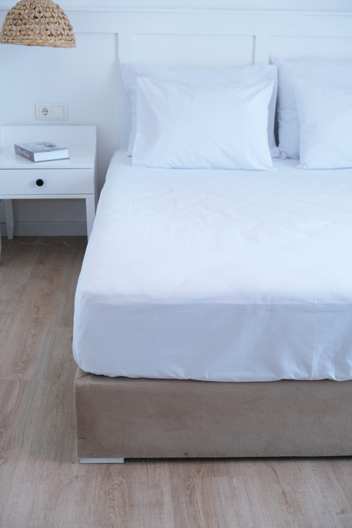 İstanbul Serisi 83Tel Çift Kişilik Pamuk Saten Otel Çarşafı 280*280Cm