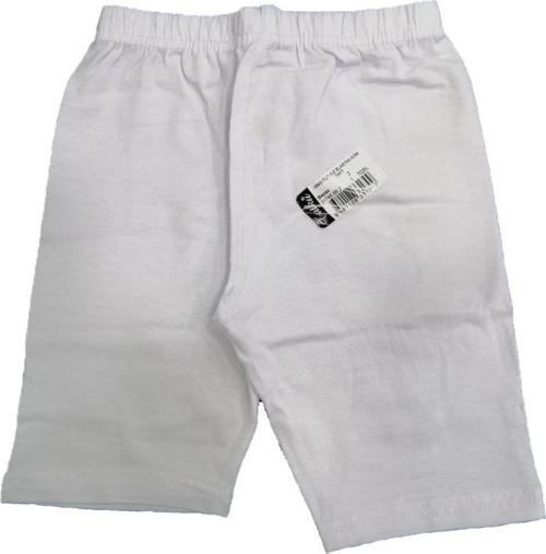 6 Adet Tutku Kız Çocuk Elastan Kısa Tayt Beyaz 845