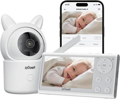 Kamera ve Ses Özellikli Video Bebek Monitörü, 1080P FHD - 1 Kamera