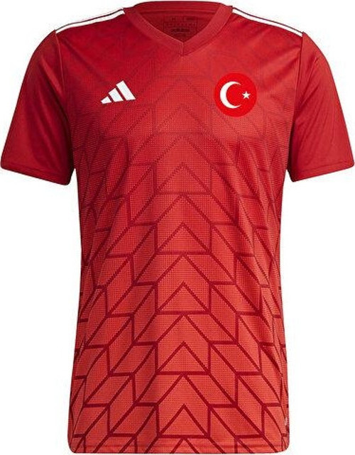 Euro 2024 Türkiye Milli Antrenman Taraftar T-shirt Spor Forma TUR-HT6551 Kırmızı