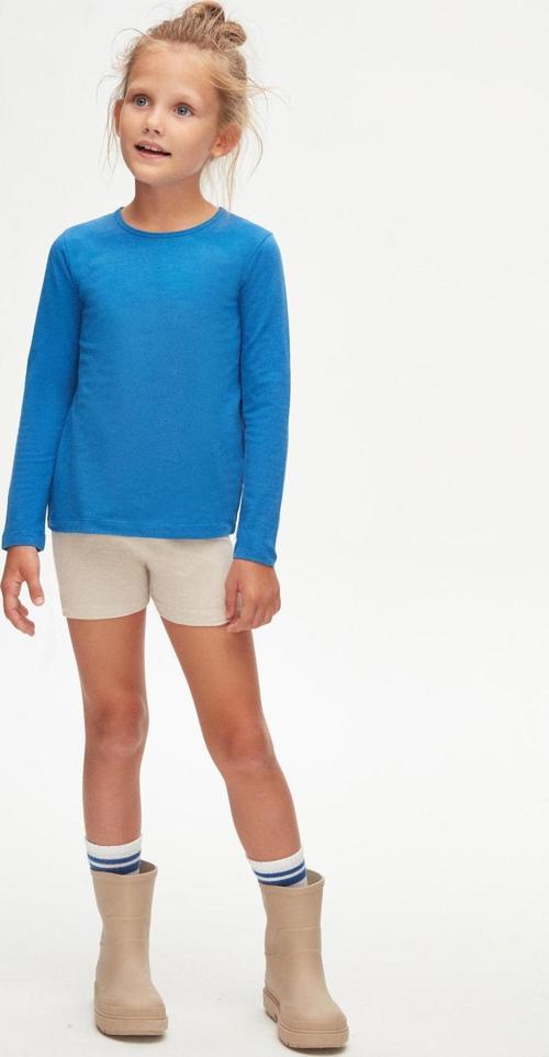 Saks Basic Mevsimlik Likralı Uzun Kollu Kız Çocuk Tişört