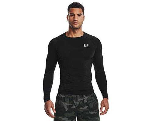 Ua Hg Armour Comp Ls Erkek Antrenman Tişörtü 1361524-001 Siyah
