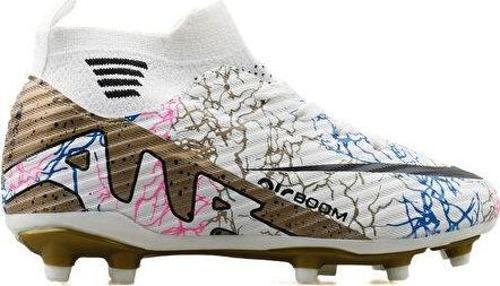 Çocuk Çim Zemin Kramponu FKRP-BEYAZ-ALTIN-DAMARLI Renkli