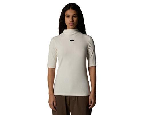 W S/S Mock Neck Slim Tee Kadın Outdoor Tişörtü NF0A89C3QLI1 Beyaz