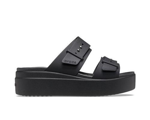 Brooklyn Buckle Lowwdg Kadın Terlik 207431-001 Siyah