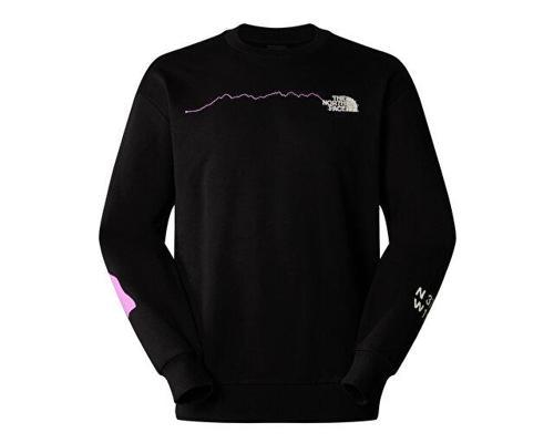 U Nse Graphic Crew Unisex Günlük Sweatshirts NF0A87F4JK31 Siyah