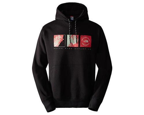 M Outdoor Graphic Hoodie Erkek Outdoor Sweatshirts NF0A8522JK31 Siyah