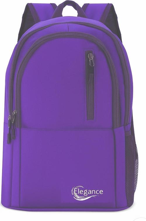 Unisex Geniş Hacimli Çok Gözlü Su Geçirmez Lise Ortaokul İlkokul Okul Çantası Mor