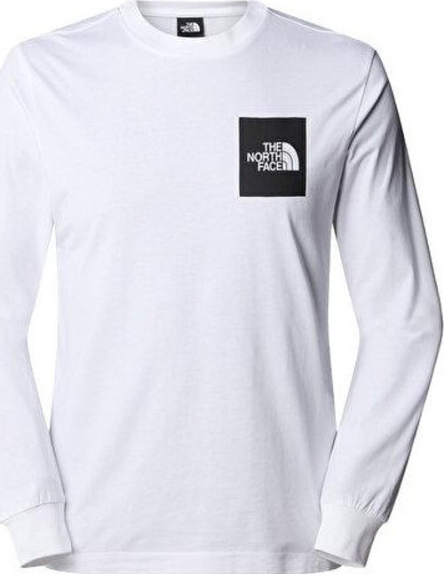 M L/S Fıne Tee Erkek Outdoor Tişörtü NF0A8A6PFN41 Beyaz