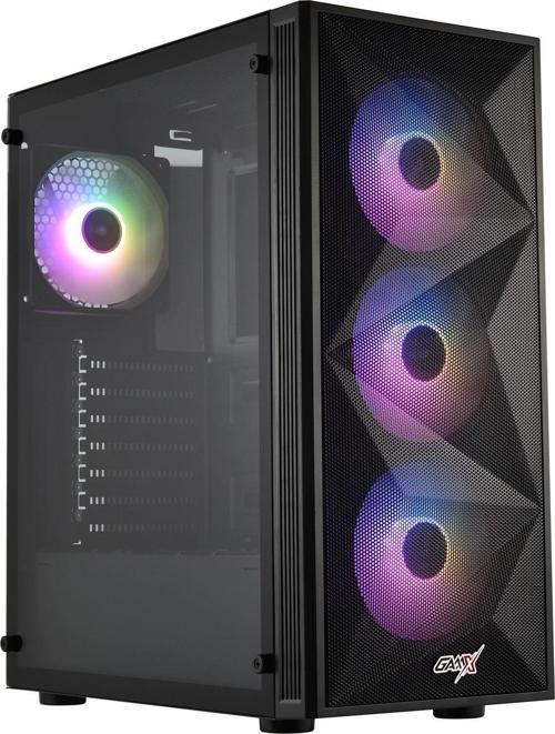Gamx Dynamic 4x12 RGB 600W 80+ Bronz Temperli Cam Mesh Panel Kasa