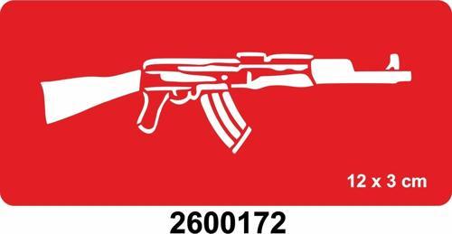 Ak-47 Kalaşnikof Keleş Tattoo Geçici Dövme Şablonları Kına Kalıpları