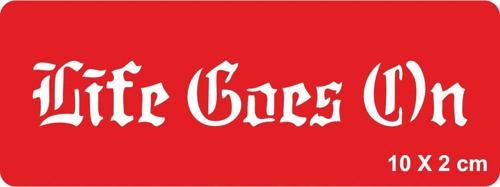 Hayat Devam Ediyor Gotik Tattoo Geçici Dövme Şablonları Kına Kalıpları