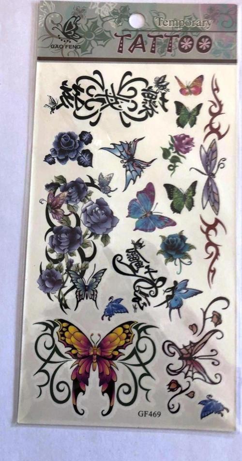 MinikKelebekler Yapıştırma Sticker Dövme Geçici Dövme Temporary Tattoos