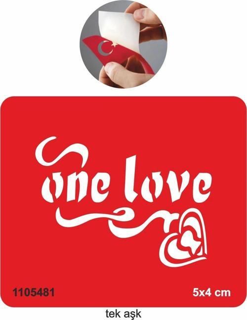 Tek Aşk Tattoo Geçici Dövme Şablonları Kına Kalıpları