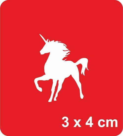 Tek Boynuzlu At unicorn Tattoo Geçici Dövme Şablonları Kına Kalıpları