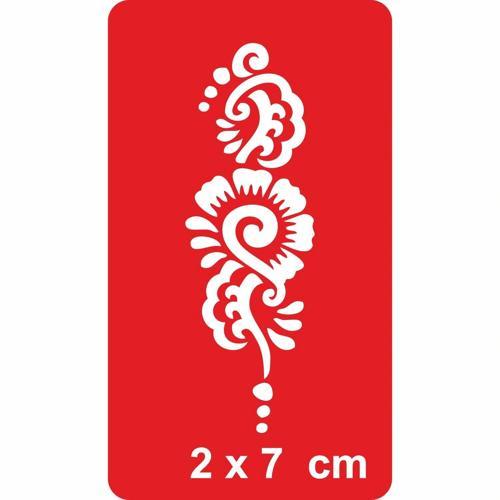 Arabesk Çiçek Tattoo Geçici Dövme Şablonları Kına Kalıpları