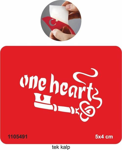 Tek Kalp Tattoo Geçici Dövme Şablonları Kına Kalıpları