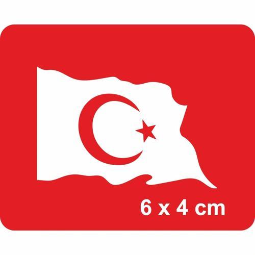 Dalgalanan Türk Bayrağı Tattoo Geçici Dövme Şablonları Kına Kalıpları