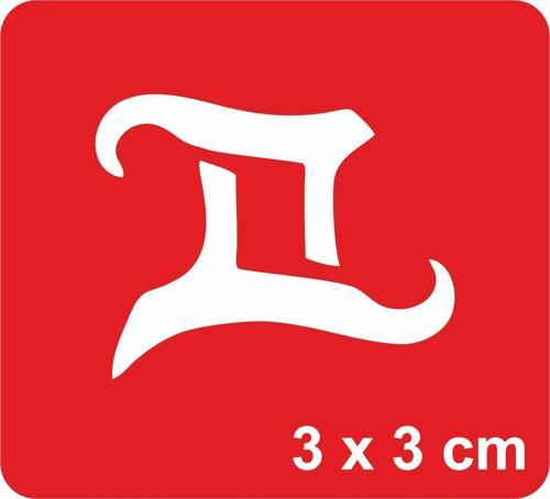 İkizler Burcu Tattoo Geçici Dövme Şablonları Kına Kalıpları