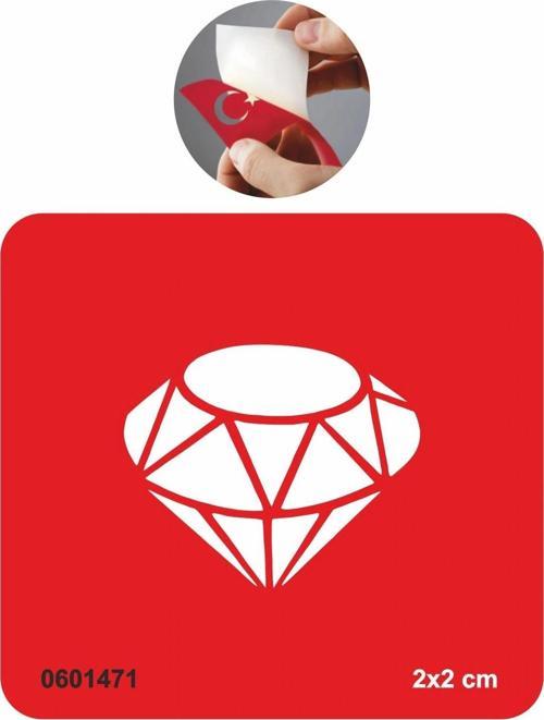 Asaletli Elmas Tattoo Geçici Dövme Şablonları Kına Kalıpları