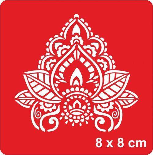 Dantel Motifi 254 Tattoo Geçici Dövme Şablonları Kına Kalıpları