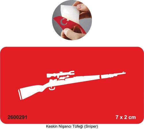 Nişancı Tüfeği Silah  Tattoo Geçici Dövme Şablonları Kına Kalıpları
