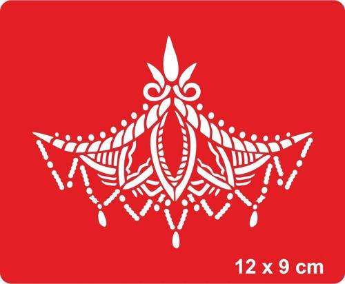 Dantel Motifi 257 Tattoo Geçici Dövme Şablonları Kına Kalıpları