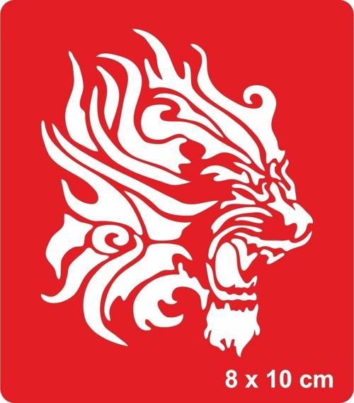 Tribal Aslan-2 Tattoo Geçici Dövme Şablonları Kına Kalıpları