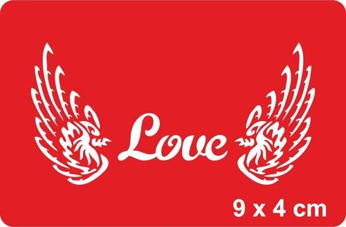 Aşkın Kanatları Var! Tattoo Geçici Dövme Şablonları Kına Kalıpları