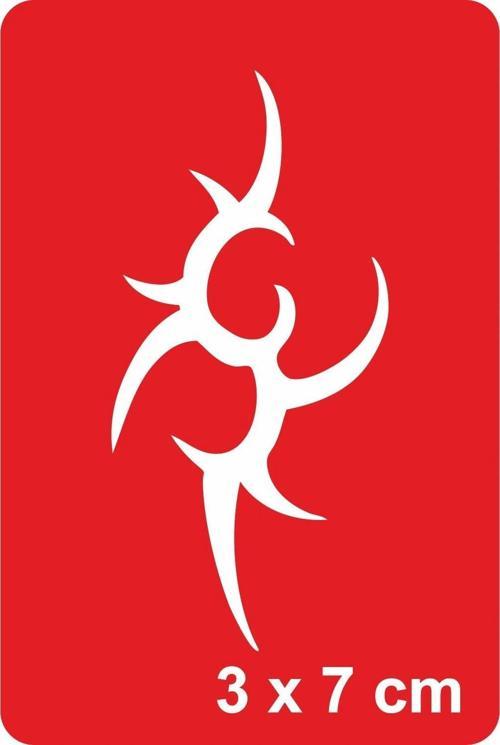 Tribal Diken -1 Tattoo Geçici Dövme Şablonları Kına Kalıpları