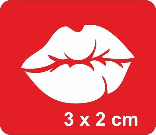 Öpücük Dudak  Tattoo Geçici Dövme Şablonları Kına Kalıpları