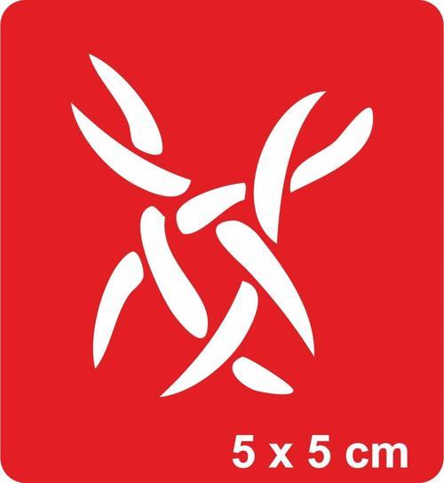 Tribal Dikenli Tel-1 Tattoo Geçici Dövme Şablonları Kına Kalıpları