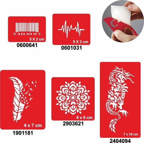 Örtücü Kapatma Şablon Seti Tüy Nabız