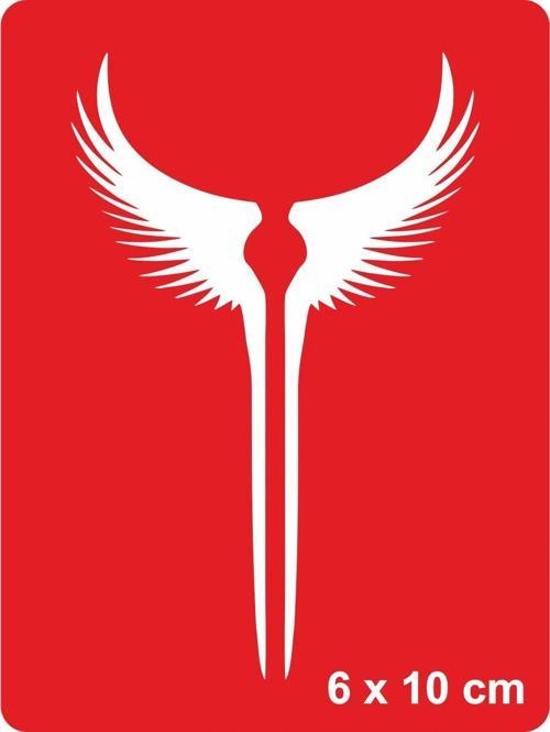 Dev Kanatlar Tattoo Geçici Dövme Şablonları Kına Kalıpları