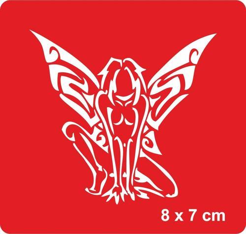 Tribal Kanatlı Melek Tattoo Geçici Dövme Şablonları Kına Kalıpları