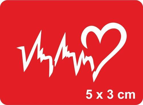 Kalp Ritmi Tattoo Geçici Dövme Şablonları Kına Kalıpları