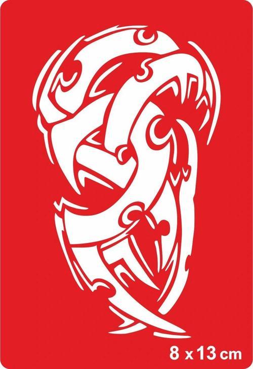Tribal Kemerler Tattoo Geçici Dövme Şablonları Kına Kalıpları