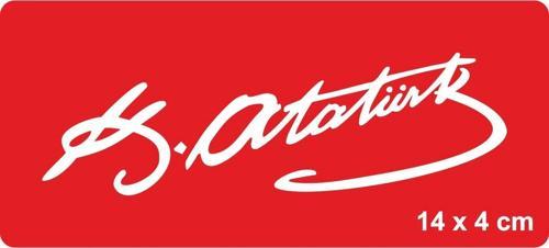 Atatürk İmzası-3 Tattoo Geçici Dövme Şablonları Kına Kalıpları