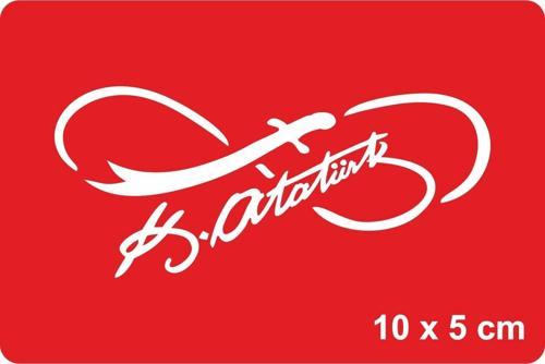 Atatürk İmzası-4 Tattoo Geçici Dövme Şablonları Kına Kalıpları