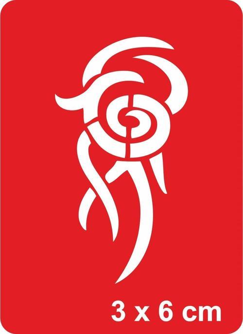 Trip Tribal Tattoo Geçici Dövme Şablonları Kına Kalıpları