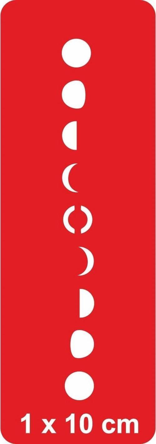 Ayın Evreleri-1 Tattoo Geçici Dövme Şablonları Kına Kalıpları